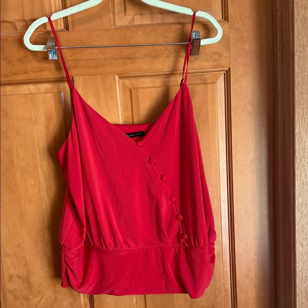 White House Black Market Red Camisole